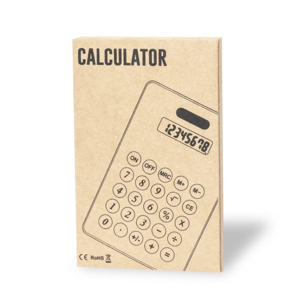Calculadora cartão reciclado