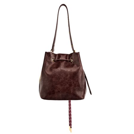 Bolsa de senhora Philomène Burgundy