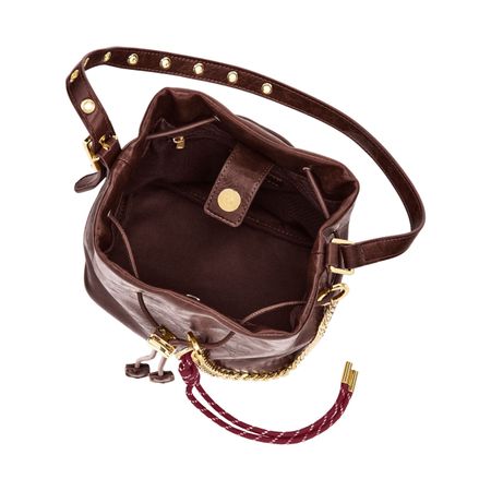 Bolsa de senhora Philomène Burgundy