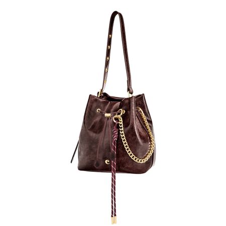 Bolsa de senhora Philomène Burgundy